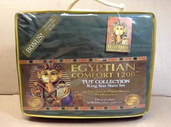 Egyptian Comfort 1200 Tut Collection King Size Sheet Set