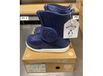 New Butler Emperor Classic Navy Blue Kids Over Boot Size 1 NIB