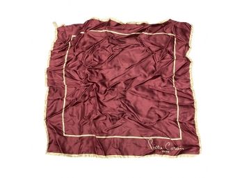 Pierre Cardin 18x18 Silk Scarf/pocket Square/handkerchief