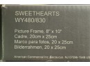 New In Box Studio Nova Sweethearts 8x10 Glass Picture Frame Very High Quality
