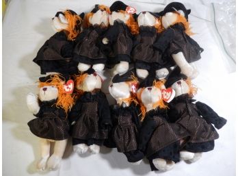 Lot Of 10 New TY Witch Hagatha - I'm Conjuring Up Some Fun - Posable Plush