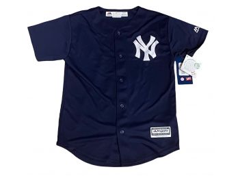 NWT New York Yankees Majestic Coolbase Luke Voit Youth Jersey Size Large 14/16