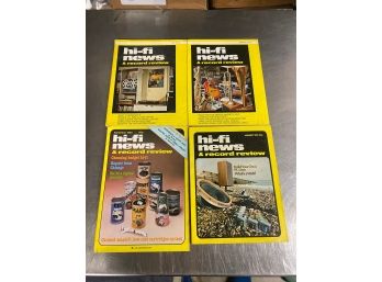 Vintage Hi-fi News & Record Review Lot Of 4   (awesome Electronics Info & Ads) Magazine
