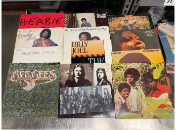 Lot Of 12 Misc Lps Bee Gees Foreigner Jackson 5