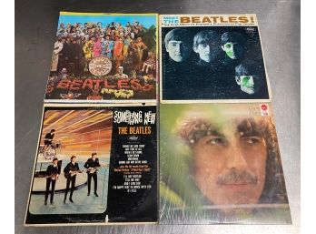 Lot Of 4 Beatles LPS Heavy Wear To Some See Pictures