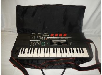 Rhythmic 8 Portable Keyboard In Soft Carrying Case - Untested, No Power Supply