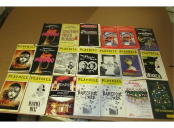 Lot Of Broadway Playbills (wicked, Les Miserable, Spamalot Producers)