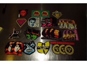 New Old Stock Vintage Die Cut Jive Slap Stickers (Bob Marley, Marilyn Manson, Hendrix, Wu-Tang, Spice Girls)