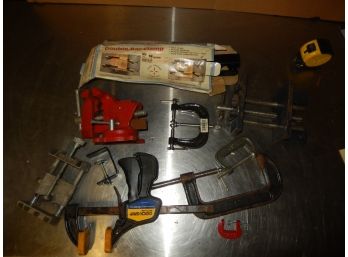 Tool Lot - Various Size Clamps & Vises
