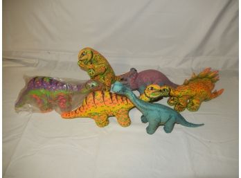 Lot Of Vintage Stuffed Animal Dinosaurs