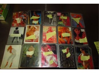 New Old Stock Vintage Postcard Lot -Pamela Anderson, Madonna, Elle McPherson, Anna Nicole Smith, Keanu Reeves)