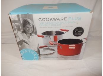 Martha Stewart Cookware Plus 3Qt Saucepan & Double Boiler (New, Missing Lid)