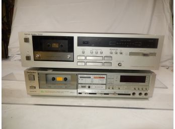 Harman Kardon TD202 And Technics RS-B57R Cassette Tape Decks