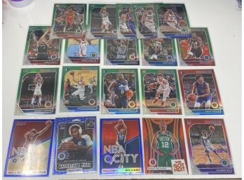 Lot Of 20 2019 Hoops Premium Stock Cards All Are Red, Green, Blue Parallels