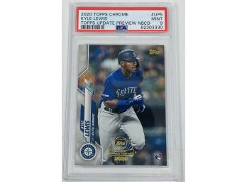 2020 Topps Chrome Kyle Lewis Update Preview RC PSA 9