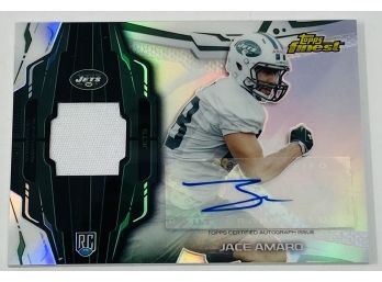 2014 Topps Finest Jace Amaro Refractor Auto Patch