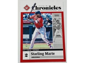 2020 Panini Chronicles Starling Marte Red /100