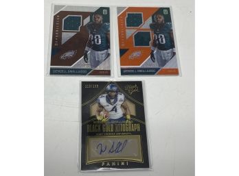 Lot Of 3 Wendell Smallwood Cards Auto And Patches /199 /299