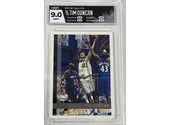 1997-98 Topps #119 Tim Duncan HGA 9 Rookie Card