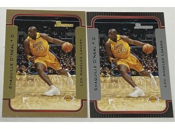 Lot Of 2 2003 Bowman Shaquille ONeal Cards