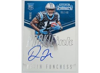 2015 Panini Contenders Football Devin Funchess Auto RC /49