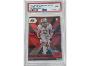 2020 Panini Chronicles DP Chase Young XR Mirror Red PSA 9