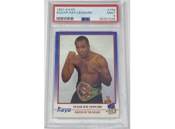 1991 Kayo Boxing Sugar Ray Leonard RC PSA 9