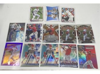 Lot Of 13 Shohei Ohtani Los Angeles Angels Cards Refractors Inserts