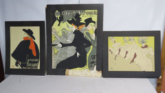 Three Toulouse-Lautrec Posters