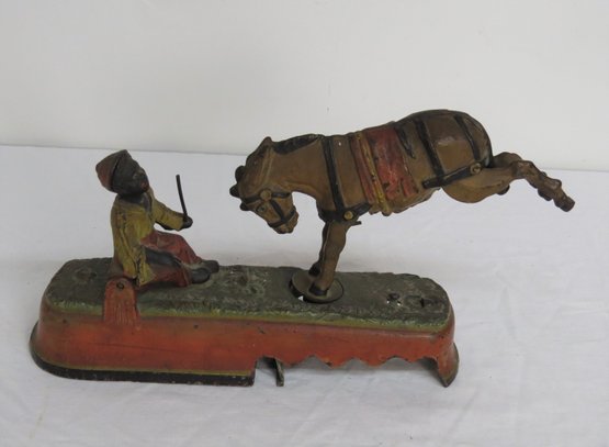First Period Mechanical Bank As Is, Always Did Spise A Mule