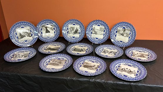 Thirteen (13) Royal  Doulton Gibson Girl Plates
