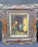 Pair Small Framed German 19th Century Paintings On Board