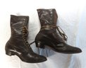 Twelve Pairs Ladies Victorian Shoes In Various States Of Repair Plus 4 Odd Shoes