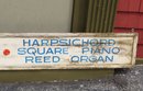 Large Wood Painted Sign, C. D. Rockwell Jr. Piano Technician Single Sided