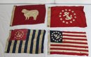 Lot American Flags And Nautical Signal Flags