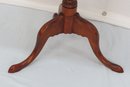 Queen Ann Mahogany Candle Stand With Cut Corner Top
