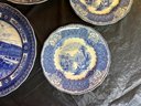 10 Blue And White Royal Doulton Plates - One With Small Chip