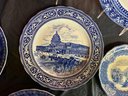 10 Blue And White Royal Doulton Plates - One With Small Chip