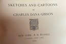 Charles D Gibson Book - Sketches And Cartoons - 1901