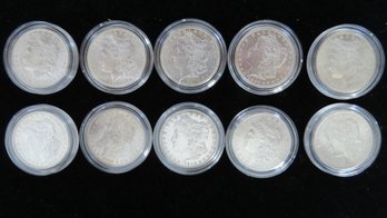 10 Morgan Silver Dollars
