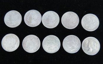 Lot Of 10 Silver Dollars