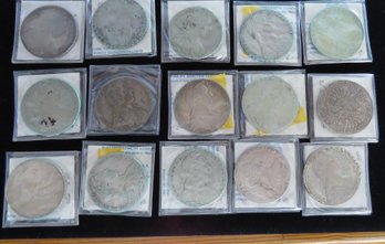 Lot Of 15 Older Restrikes Of Austrian Trade Coin