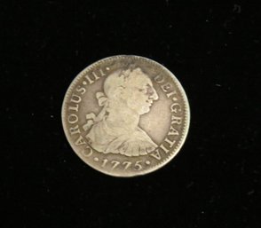 Spanish Colonial Coin, Carolus Lll Dei Gratia Dated 1775