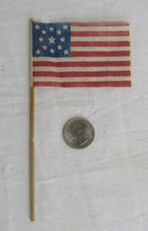 Parade Flag On Stick With 13 Stars
