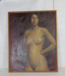 Klein Signed Verso, Oil On Canvas