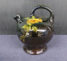 Weller Dickens Ware Jug With Handle And Floral Decoration