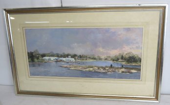 Roy Perry Watercolor  - Graves Boatyard