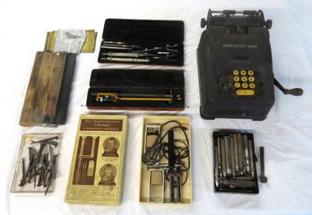 Lot Instruments, Adding Machine And Early Nails