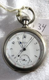 Pocket Watch - A. M. Waltham Chronograph, Ser.#3,037,896