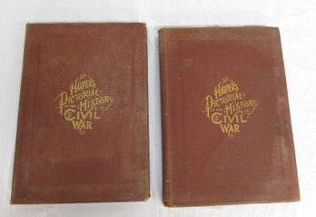 Volumes I And II Harpers Pictorial Of The Civil War, Copyrighted 1894, Star Publishing Chicago